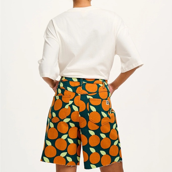 ๐ Lucy & Yak Parker Twill Shorts in Otis ๐. NWT. Print sold out online. - Picture 4 of 10